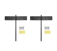 Kelawoly 2 Pezzi Staffa Robusti per Panca Doccia 12x2in Acciaio | Supporto a Parete da 3/8in, 200 Lbs per Coppia, Staffa a T Nascosta per Piano in Granito