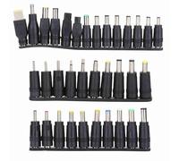 Kelawoly 34 Pcs Kit Spinotti Connettore Universale DC, 5.5x2.1mm | Set adattatori per caricabatterie per laptop, 33 varietà di punte, alloggiamento in plastica ABS, compatibilità con marchi