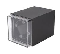 Kelawoly Caricatore Automatico per Orologi, ABS Antimagnetico Silenzioso in 5 Direzioni di Rotazione per Orologi Meccanici con Adattatore CA Doppia Alimentazione e 2 Batterie AA (GRAY)