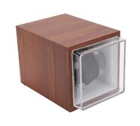 Kelawoly Caricatore Automatico per Orologi, ABS Antimagnetico Silenzioso in 5 Direzioni di Rotazione per Orologi Meccanici con Adattatore CA Doppia Alimentazione e 2 Batterie AA (BROWN)