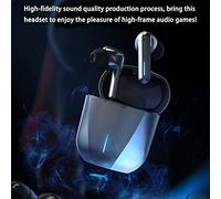 Kelawoly Cuffie da Gioco Wireless, Bassa Latenza 50ms, AAC (#1) | Connessione Bluetooth 5.0, driver per pellicola composita da 12 mm, custodia di ricarica da 400 mAh con display della