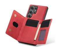 Kelawoly Custodia Magnetic Card Holder Custodia in Pelle PU Doppio Strato