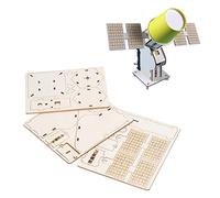 Kelawoly Giocattolo Fai-da-te Modello Spaziale Elettrico in Legno per | Legno Composito, Alimentato a Batteria, Kit di Assemblaggio per Bambini, Sviluppa la Coordinazione Occhio-mano e la Pazienza