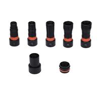 Kelawoly Kit Adattatori per Raccolta Polvere da 7 Pezzi, con Morsetto a | Plastica ABS, Dimensioni ID da 1,25 a 1,67 Pollici, Compatibile con Festool, Ryobi, Aspirapolvere da Officina, Uso in