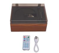 Kelawoly Lettore CD con Altoparlante Wireless, Doppio Altoparlante Bluetooth 5.1 retrò Portatile, Lettore Vintage con Cuffie per Auto Domestica, Streaming in modalità Wirele (BROWN)
