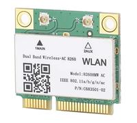 Kelawoly Mini PCI-E Scheda di Rete Wireless, 867Mbps 802.11ac | WiFi dual-band 2.4G/5G, Bluetooth 4.2, integrato, per aggiornamento laptop, Asus Dell Acer