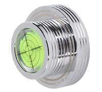 Kelawoly Morsetto per Disco del Giradischi, 77mm in Alluminio con Livella | Stroboscopio per 33/45 giri/min, stabilizzatore di dischi non magnetico, riduce le vibrazioni risonanti, accessorio per