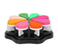 Kelawoly Petal Ink Pad, 8 Removable Petals, Ink Stamp | Detachable Flower-Shaped Design, Refillable Stamp Ink, Multi-Surface Use