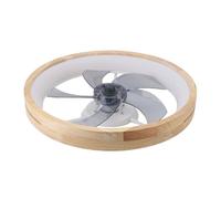 Kelawoly Plafoniera Ventilatore a Soffitto con Luce, Telecomando Motore | Controllo del flusso d\'aria a sei velocità, regolazione continua della temperatura del colore, finiture in legno nel