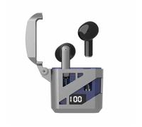 Kelawoly Semi-in-Ear Wireless 5.3 Earbuds Mecha Style, Blue | Mecha Design, Bluetooth 5.3 Stable Connection, Semi-in-Ear Comfort