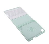 Kelawoly Tablet Keyboard Case per 10,9 Pollici, Verde Chiaro | Batteria ricaricabile integrata da 1000 mAh, copertura della tastiera rimovibile, supporto girevole a 720°, pannello