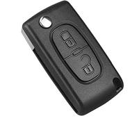 Kelay - Custodia pieghevole per chiave elettronica, compatibile con Citroen C2 C3 C4 C5 C6 C8, Peugeot 107 207 307 307S 308 407 607, 2 pulsanti CE0523 HU83