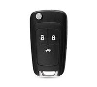 Kelay - Guscio di ricambio per telecomando auto, con 2 pulsanti, compatibile con Opel Astra - Insignia - Vectra / Chevrolet Cruze / Aveo / Spark / Captiva / Orlando, Buick Nero-3 bottoni