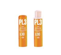 KELEMATA PL3 Sun Protector Stick Labbra SPF 30, Protezione Solare Doppia Azione con Aloe Vera per Labbra Arrossate, Protegge da Sole Intenso e Vento, Ideale Sport Mare e Montagna, Idratante 3,7g