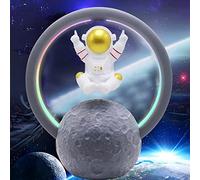 KELFEEAO Altoparlante Bluetooth RGB Touch Astronaut, proiettore di luce RGB Touch Control Altoparlante wireless per camera da letto Soggiorno Studio Decorazione domestica (598A Oro)