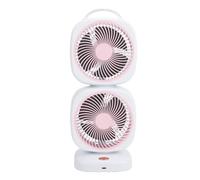 KELFEEAO Desk Fan, Air Circulator Cooling Dual Layer Tower Fan Adjustable Airflow 5 Speed Settings Oscillating Table Fans for Home or Office Use