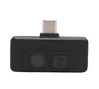 KELFEEAO Microfono sensibile, Ipho Mic Registrazione audio senza perdita di dati Ricarica simultanea Registrazione Microfono da bavero per interviste, podcast, voci fuori campo, Vlog (Nera)