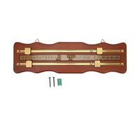 KELFEEAO Segnapunti per Giochi da Biliardo, MDF e Metallo, tabellone segnapunti Ondulato a 2 Tracce, segnapunti Manuale per Tavolo da Biliardo, Basket, Pong