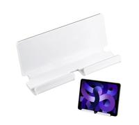 KELFEEAO Supporto da parete per tablet, supporto in acrilico per tablet da 7,1 pollici con porta di ricarica, adesivo, ideale per, camera da letto e ufficio. (Bianca)