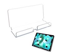 KELFEEAO Supporto da parete per tablet, supporto in acrilico per tablet da 7,1 pollici con porta di ricarica, adesivo, ideale per, camera da letto e ufficio. (Trasparente)