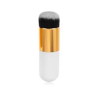 Keli Mini pennello per fondotinta, formato da viaggio, pennello Kabuki Bullet con setole sintetiche morbide per miscelare liquidi, creme e fondotinta in polvere, applicazione per donne (confezione da