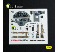 Kelik 32046 - 1:32 3D Decal Interiore Hs-123A-1 per Kit ICM - Nuovo