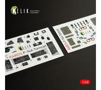 Kelik 48074 - 1:48 F-14A Tomcat Decals 3D Interni Per Kit Italeri - Nuovo