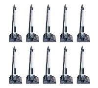 Kelisdi 10Pcs Desktop Contatore Penna di Sicurezza Inchiostri Gel Nero Netural con Base Adesiva-retro per Banche Uso Hotel Inchiostri Gel Supporto di Sicurezza Stand