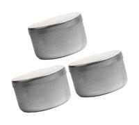 Kelisdi 3 barattoli di stoccaggio del suolo in alluminio contenitori da laboratorio resistenti all'umidità per la conservazione del campione del suolo in alluminio campionamento