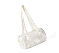 Kelisdi Borsa a tracolla alla moda per donne alla moda borsa spaziosa borsa ascellare di grande capacità per lo shopping e avventure di viaggio sotto le ascelle, bianco, One Size