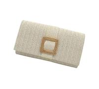 Kelisdi Borsa a tracolla da donna in paglia Borsa da spiaggia alla moda con cinturino a catena Borsa a tracolla intrecciata a mano per tutti i giorni Ttavel Borsa a tracolla da spiaggia in paglia