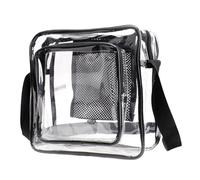 Kelisdi Borsa a tracolla unica del PVC della radura della borsa a tracolla con la cinghia regolabile Satchel versatile per i concerti e la borsa a tracolla del PVC di evento