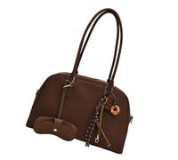 Kelisdi Borsa da bowling da donna in pelle PU ascellare borsa alla moda retrò ascella incontri grande capacità spalla donna moda ascella, Caff