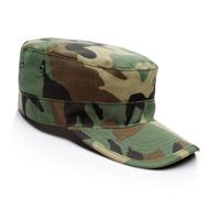 Kelisdi Cappellini da cadetto da esterno con prese d'aria in rete, protezione solare per uomini e donne, cappello da campeggio traspirante con fascia per il sudore, giungla camouflage, Taglia unica