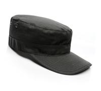 Kelisdi Cappellini da cadetto da esterno con prese d'aria in rete, protezione solare per uomini e donne, cappello da campeggio traspirante con fascia per il sudore, Nero , Taglia unica