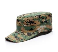 Kelisdi Cappellini da cadetto da esterno con prese d'aria in rete, protezione solare per uomini e donne, cappello da campeggio traspirante con fascia per il sudore, Jungle Digital, Taglia unica