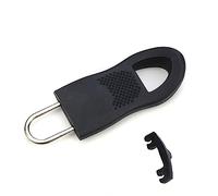 Kelisdi Cerniera di ricambio, per giacche, bagagli, zaini, borse, stivali, pantaloni, tende, Nero , One Size
