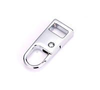 Kelisdi Cerniera Pull Tab Sostituzione Metallo Estensione Maniglia Fixer Per Bagagli Zaino Valigia Pulsante Primavera Vestito Per Le Donne, Argento, One Size