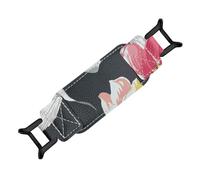 Kelisdi Cinghie per le mani per tablet in morbido PU e corda elastica Materiali universali per modelli da 6 7 8 pollici Design amichevole da viaggio Ergonomico PU e corda elastica cinghie a mano