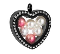 Kelisdi Componente per gioielli in metallo a forma di cuore ciondolo artistico in acciaio inossidabile struttura adatta per progetti artigianali accessori per la creazione di gioielli, One Size, come