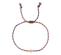 Kelisdi Corda di cotone robusta in quattro colori vivaci con croci decorazione per uomini e donne alla moda colorati, Misura unica, come descritto