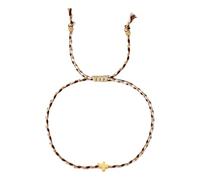Kelisdi Corda di cotone robusta in quattro colori vivaci con croci decorazione per uomini e donne alla moda colorati, Misura unica, come descritto