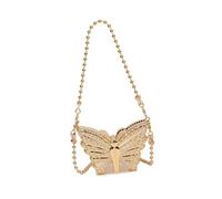 Kelisdi Creativo Acrilico Rossetti Titolare Con Catena Cinghia Da Sera Borsa A Spalla Piccola Crossbody Borse Per Gli Appassionati Di Moda Dichiarazione Del Part, Oro, One Size