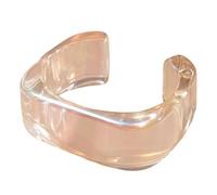 Kelisdi Elegante acrilico geometrico con finitura leggera confortevole versatile accessorio acrilico geometrico, Misura unica, come descritto