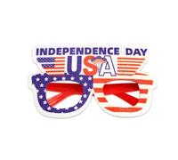 Kelisdi Giorno dell'Indipendenza Occhiali Occhiali Festa Celebrare Con E Spirito Festivitys US Lettera Decorazioni Giorno dell'Indipendenza Forniture per il Partito