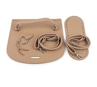 Kelisdi Kit per la creazione di borse da donna in pelle PU borsa a tracolla borsa a tracolla accessori artigianali per mamma fidanzata borsa di compleanno, cachi, One Size