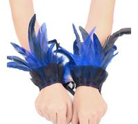 Kelisdi Modificabile Giù Decorato Braccio Ensemble Ventilato Tessuto Piano Per Costume Addons E Performance Traspirante Accessori Del Braccio Del Partito, Blu, Taglia unica