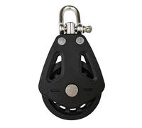 Kelisdi Nylon professionale Puleggia Singola Tipo Pesante Durabilità Girelle Blocco Cuscinetto Kayak Accessori Multiuso Nylon Industriale Puleggia Block
