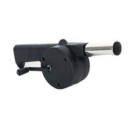 Kelisdi Piccolo ventilatore manuale a manovella per barbecue ventilatore portatile per barbecue con manico griglie accessori per stufa a carbone utensili da cucina e accessori da campeggio