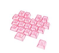 Kelisdi Profilo originale PC Love Not Carveds Keycap Set 21Keys Retroilluminato Digitazione ergonomica per i giocatori Trasparenti professionali Copritasti PC Retroilluminato Profilo originale per la